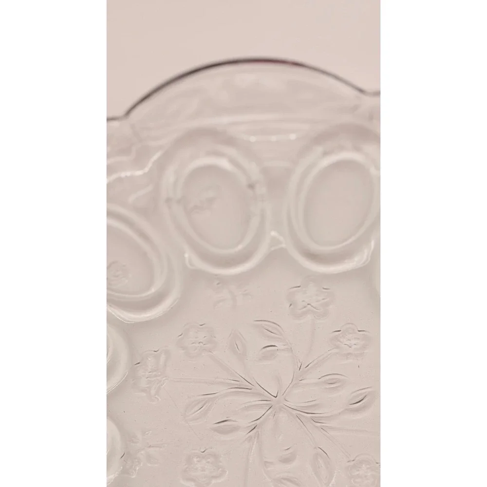Anchor Hocking Savannah Clear Glass Deviled Egg Plate 12 Inch Platter 15824 USA